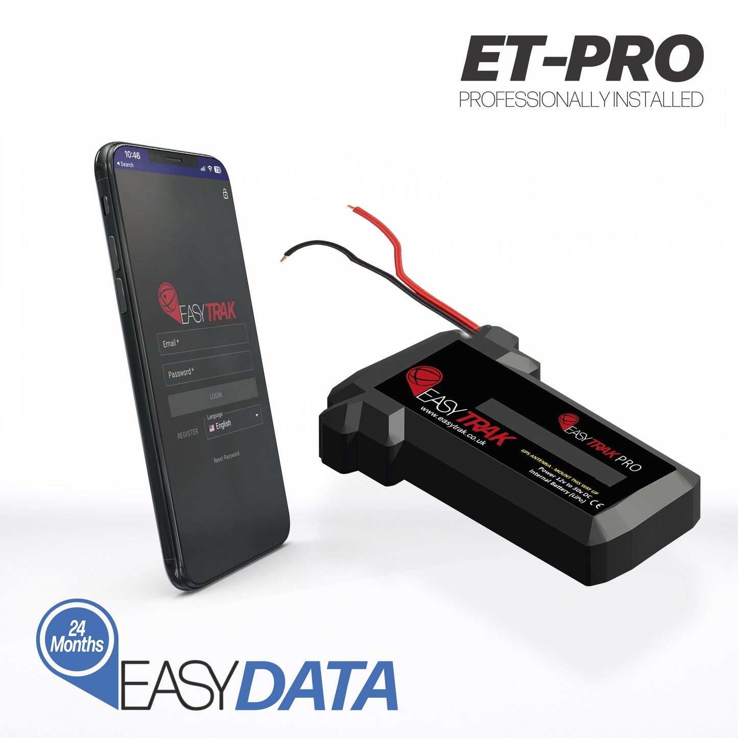 EasyTrak ETPRO - Professional installation + 24 Months of data